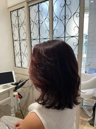 ミディアム カラー ✨似合わせstyle ✨mei🦋のヘアスタイル