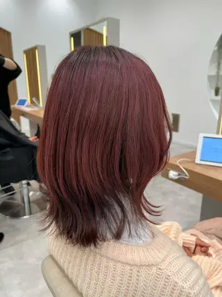 ミディアム 木野田 萌のヘアスタイル