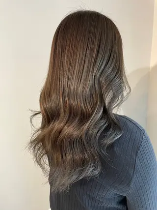 セミロング 最新ケアカラー 髪質改善YUTOのヘアスタイル