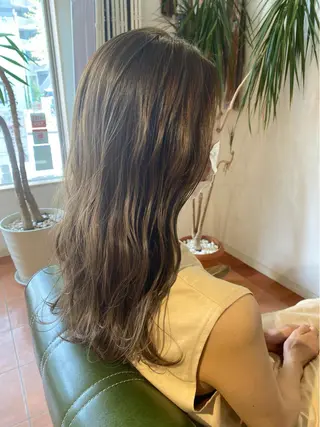 ロング カラー 石井 佑樹のヘアスタイル