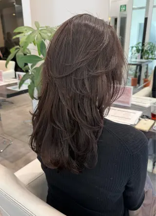 ロング ✨大人韓国レイヤー ✨吉原 潤✨のヘアスタイル