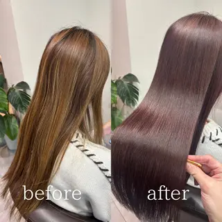 ロング ROOM所属・髪質改善・縮毛矯正/ 下村陽平のヘアスタイル