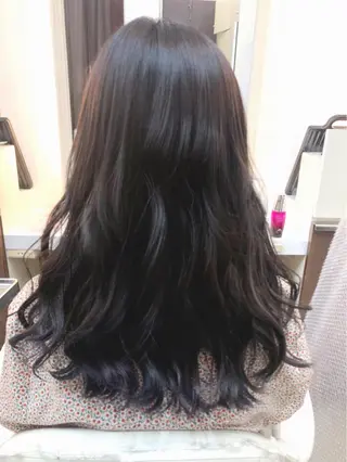セミロング いけがみ ゆかなのヘアスタイル