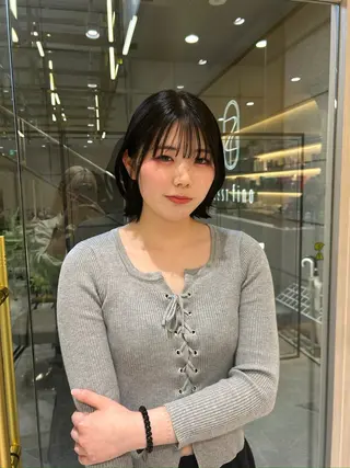 ミディアム カラー 🦋sana🦋 似合わせカット✁のヘアスタイル