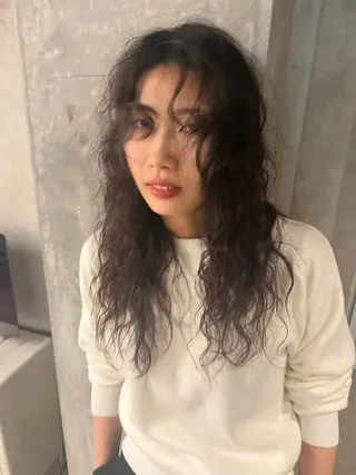 ロング パーマ kaede ‪☺︎ 学芸大学のヘアスタイル