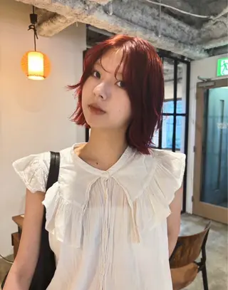 ショート カラー ヘアアレンジ 🎀suzuna 透明感colorのヘアスタイル