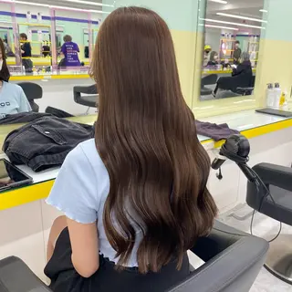 ロング カラー パーマ ヘアアレンジ メンズ キッズ ネイル マツエク・マツパ アイブロウ Lumo所属・💖横浜ブリーチなし 💖MIHOのヘアスタイル
