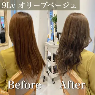 カラー ブリーチなし✨艶髪 カラー𓃲YAGIのヘアスタイル