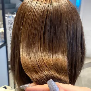 ミディアム 酸性ストレート・ メンズ  三原 楊子のヘアスタイル