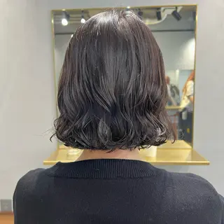 ミディアム パーマ akane/ベージュ /オリーブ/ブラウンのヘアスタイル