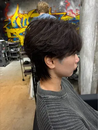 パーマ メンズ 山崎 彩杜のヘアスタイル