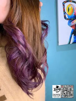 ロング カラー Dote所属・薬師寺 優のヘアスタイル