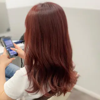 セミロング カラー 💎韓国ヘア💎 Harukaのヘアスタイル