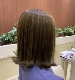 セミロング 大西 七海のヘアスタイル