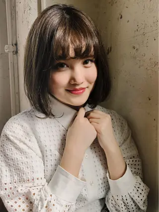 ミディアム カラー アンブレラカラー💫 フェイスフレーミングのヘアスタイル