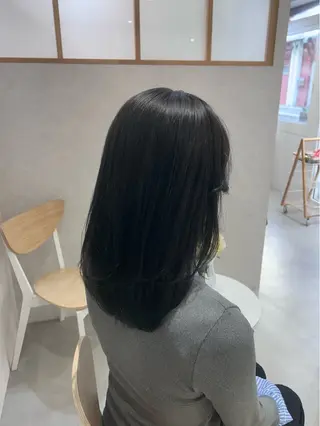 セミロング maoお洒落ヘア bob/艶カラーのヘアスタイル