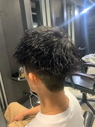 ショート メンズ メンズパーマ/難波/ 心斎橋　室園亮佑のヘアスタイル