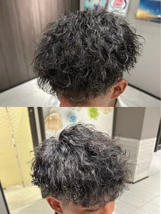 パーマ メンズ 宇田川 大輝のヘアスタイル