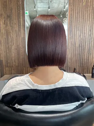 ショート カラー 渋谷/レイヤーボブ・ 透明感カラーしょうごのヘアスタイル