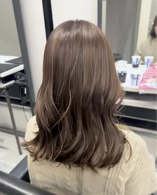 ミディアム カラー 韓国ヘア🇰🇷 YUKINAのヘアスタイル