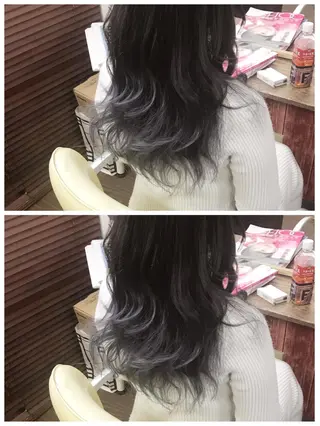 ロング カラー ヤナ マネージャーのヘアスタイル