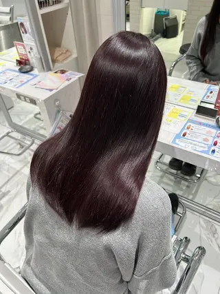 セミロング カラー 越智 彩心のヘアスタイル