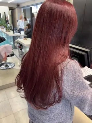 ロング カラー ハイライト/白髪ぼか し/臼田さりな🌹のヘアスタイル