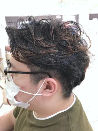 パーマ メンズ 保住 亮太のヘアスタイル