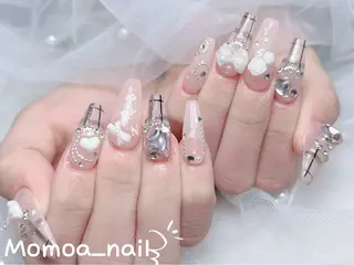 ネイル MoMoA Nail ネイル長さ出し専門店のネイルデザイン