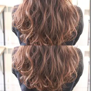 ショート セミロング カラー Mariana/ 鶴原-ハイライトのヘアスタイル