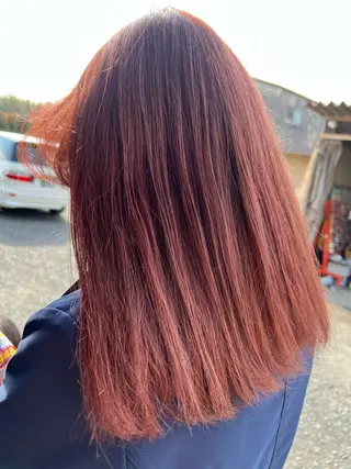 ミディアム カラー 松本 菜那のヘアスタイル