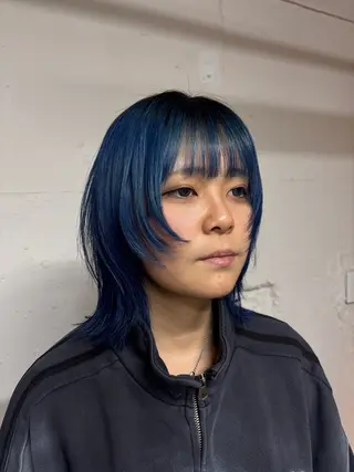 ミディアム カラー 🩵似合わせカット SEIRA🩵のヘアスタイル