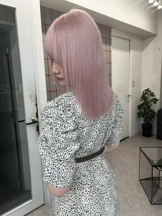 ミディアム カラー PELEshibuya所属・カットモデル様無料 💎saaya💎のヘアスタイル