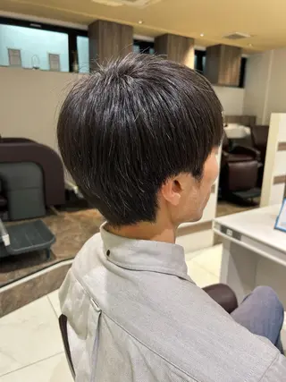 メンズ パーマ/イルミナ カラー 三浦菜々子のヘアスタイル