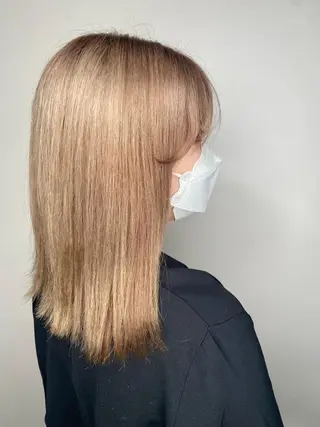 ミディアム カラー SALOWIN 新宿三丁目East所属・縮毛矯正/艶カラー /美髪/ﾒｸﾞﾐのヘアスタイル