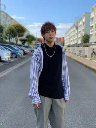 メンズ 上石神井メンズパーマ 飯田徹のヘアスタイル