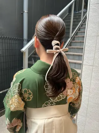 セミロング ダブルカラー🫐 /まゆ🎀のヘアスタイル