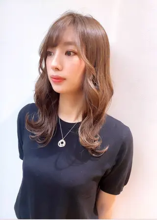 ミディアム カラー LOREN    jiyugaoka所属・山本美月♥️艶カラー 🐻暖色カラーのヘアスタイル