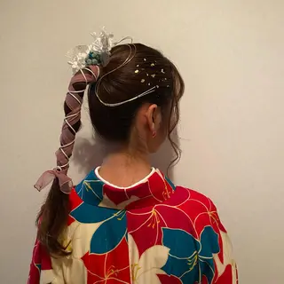 ロング ヘアアレンジ 松塚 蒼のヘアスタイル