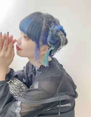 セミロング ヘアアレンジ GRANLUSSO 〜グランルッソ駅前店所属・木口 嘉美のヘアスタイル