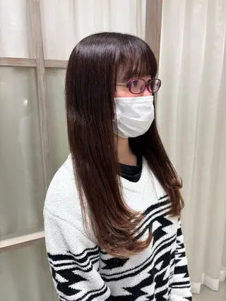 ロング 加藤 風花のヘアスタイル