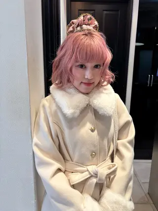 ショート riria/ボブ /ブラウンカラー🎀のヘアスタイル