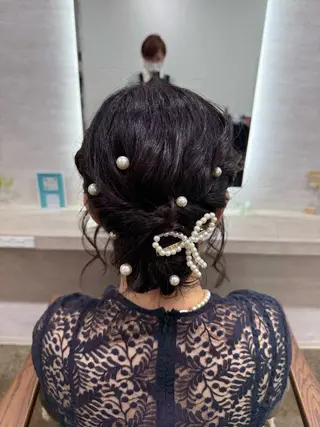 ミディアム ヘアアレンジ 縮毛矯正/ /関内/あべももこのヘアスタイル