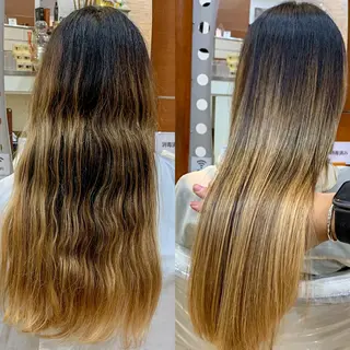 ロング 縮毛矯正/髪質改善 /韓国風　山川春輝のヘアスタイル