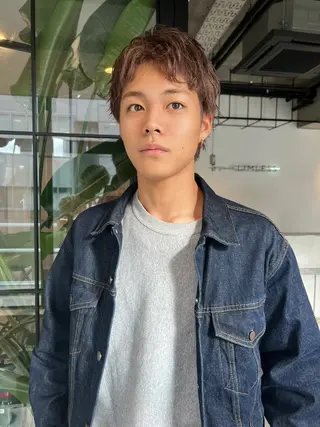 カラー メンズ ベージュカラー🕊️ 新潟駅/谷口大海のヘアスタイル