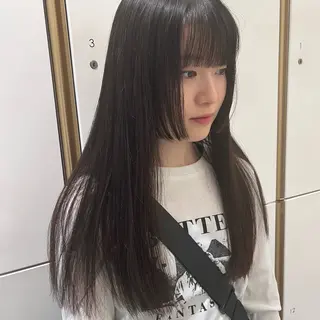 ロング ウスイ ハルカのヘアスタイル