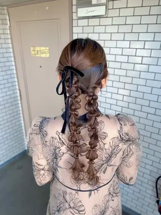ロング ヘアアレンジ 参列♡デートゆるふわ ヘアメイク🎀みゆうのその他イメージ