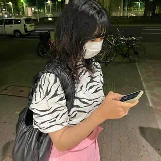 セミロング 舟橋耀/ブリーチカラ ー/レイヤーカットのヘアスタイル