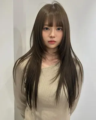 ロング L'EANE THE TOKYO所属・ロングカット無料｜ 青山 ｜髪質改善のヘアスタイル