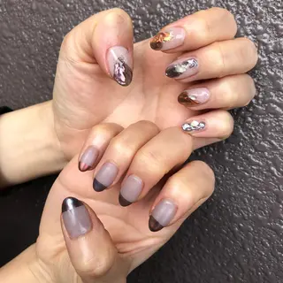 ロング カラー ヘアアレンジ キッズ ネイル マツエク・マツパ 福田 加奈のネイルデザイン